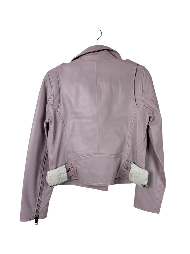 WALKER BAKER LIZ LEATHER MOTO JACKET
