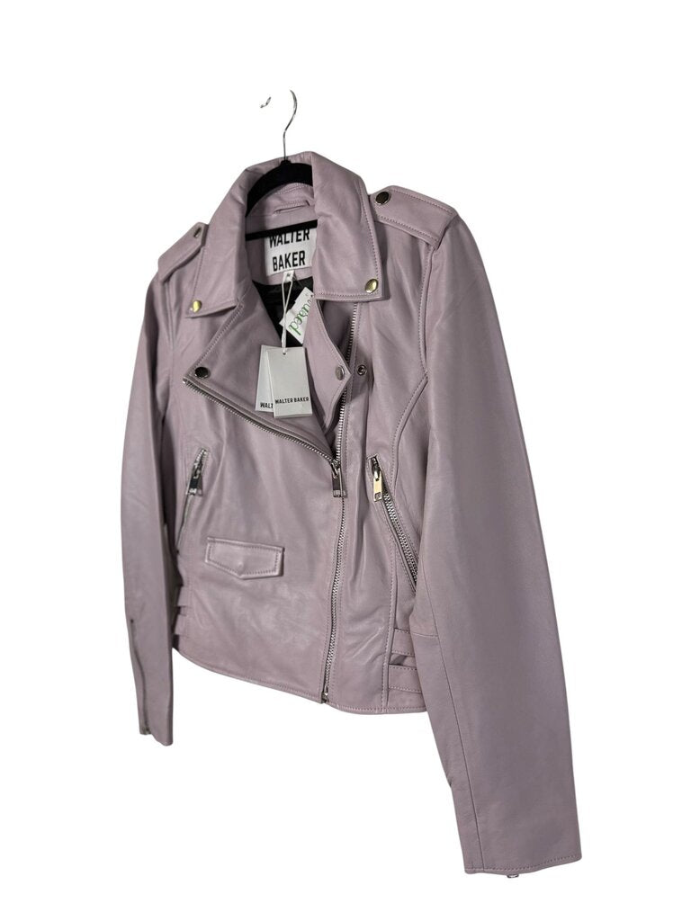 WALKER BAKER LIZ LEATHER MOTO JACKET