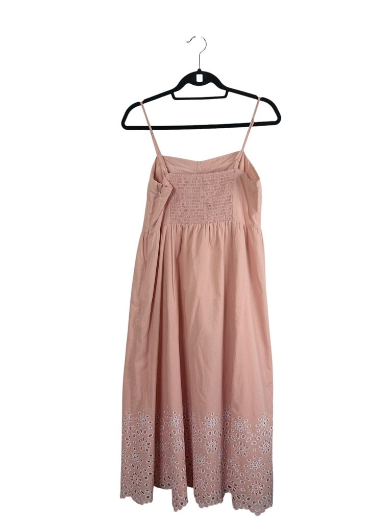 LOFT EYELET DETAIL MIDI DRESS