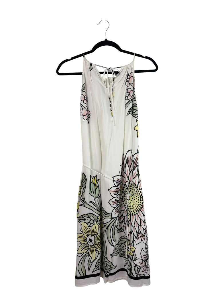 LOFT DAFFODIL PATTERN MIDI DRESS
