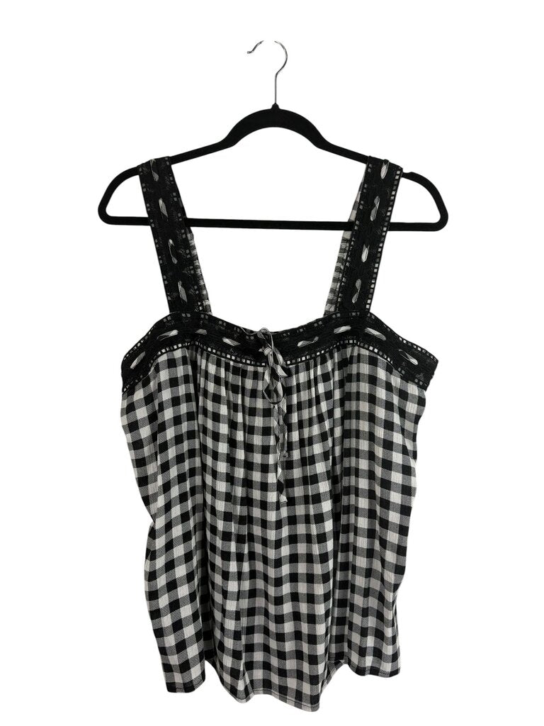 TORRID GINGHAM TIE BLOUSE