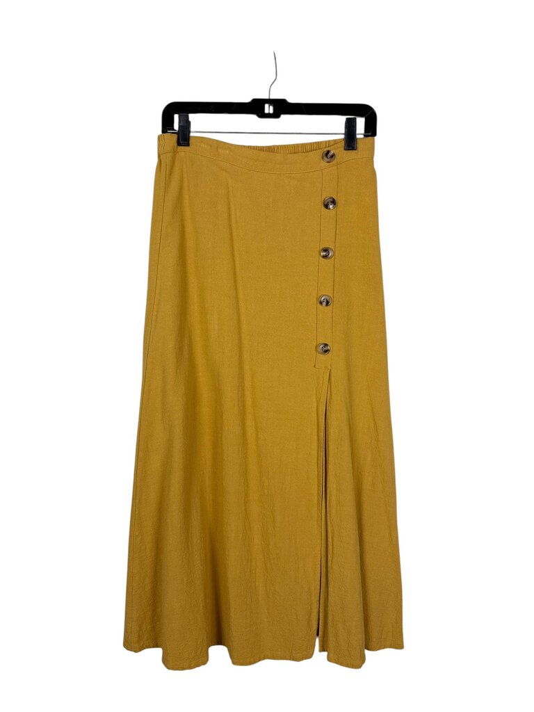 SKIES ARE BLUE BUTTON MIDI SKIRT