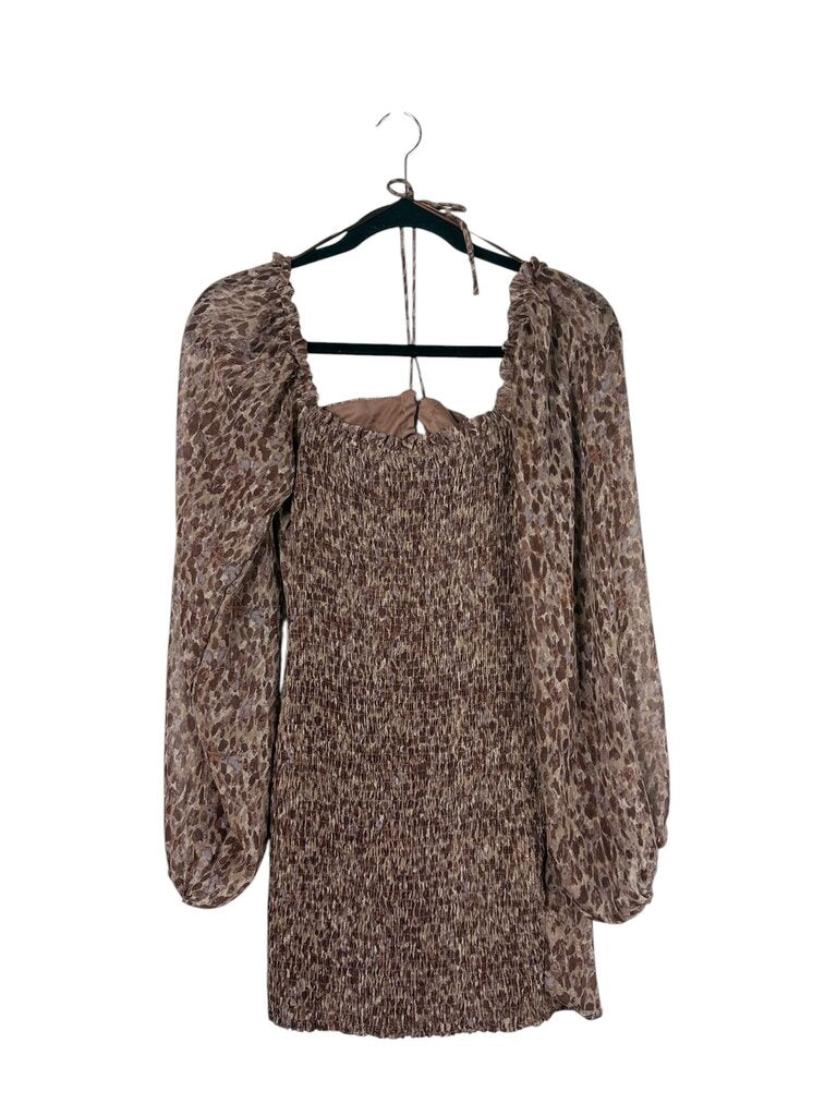 WINDSOR CHIFFON ANIMAL MINI DRESS