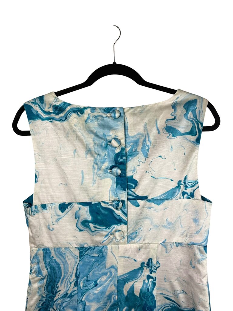 MAEVE MARBLE PRINT SHEATH DRESS