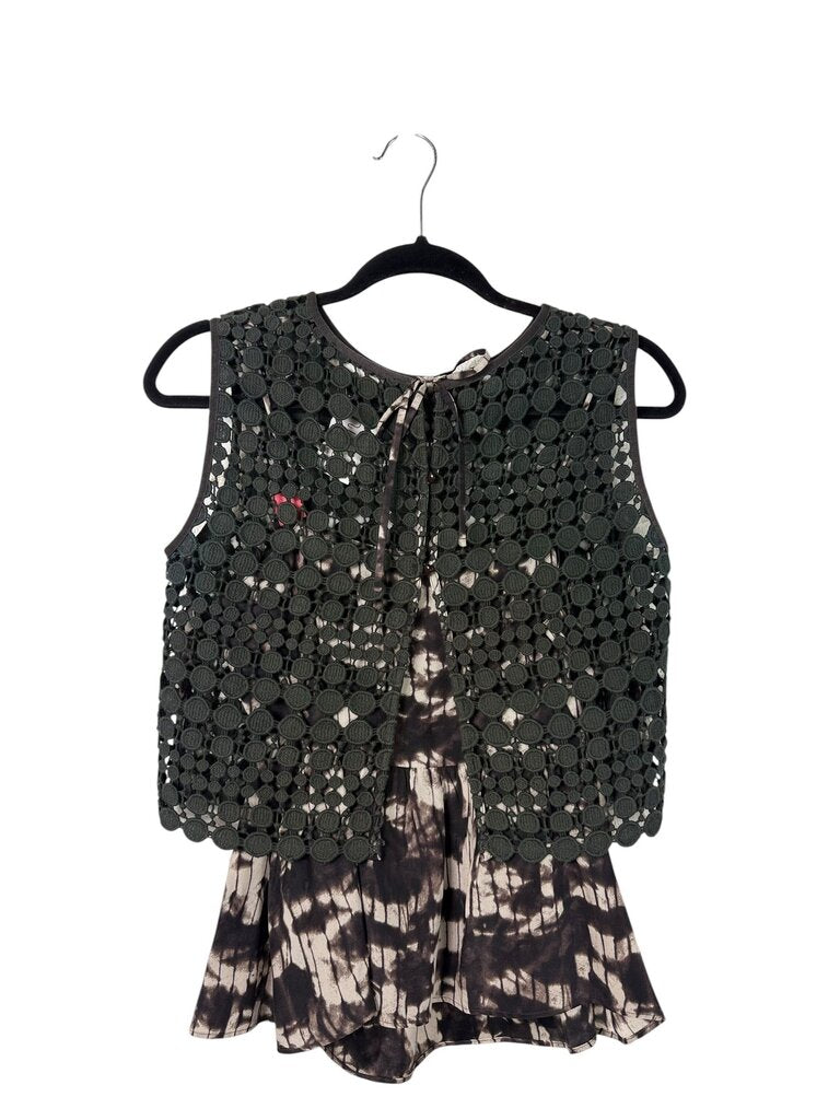 WEEKEND MAX MARA CROCHET TIE DYE TOP