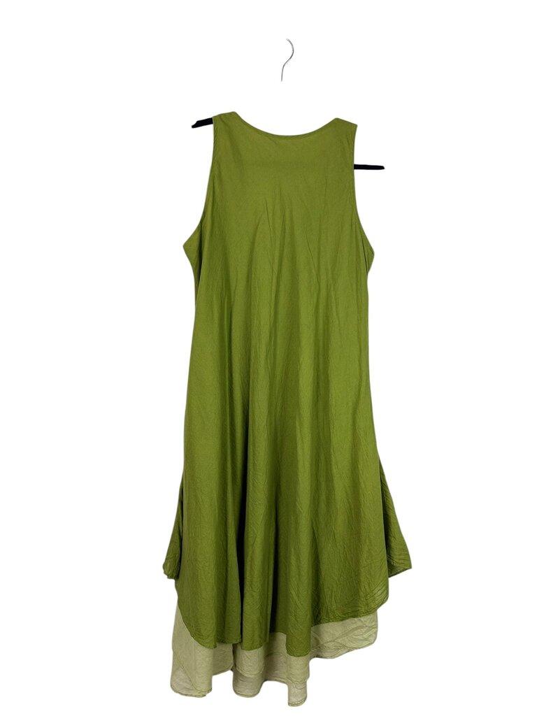 RUFFLE LINEN DRESS