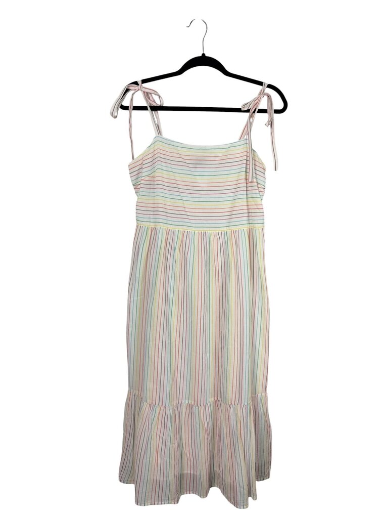 GAP RAINBOW STRIPED MIDI DRESS