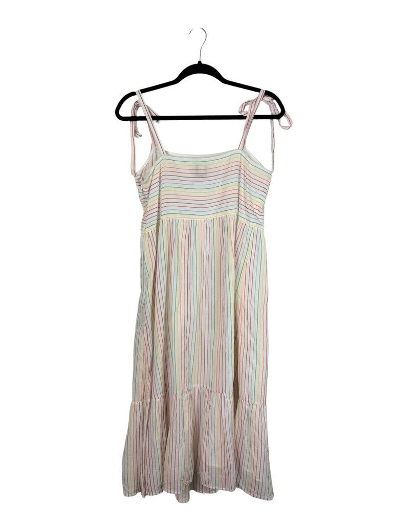 GAP RAINBOW STRIPED MIDI DRESS