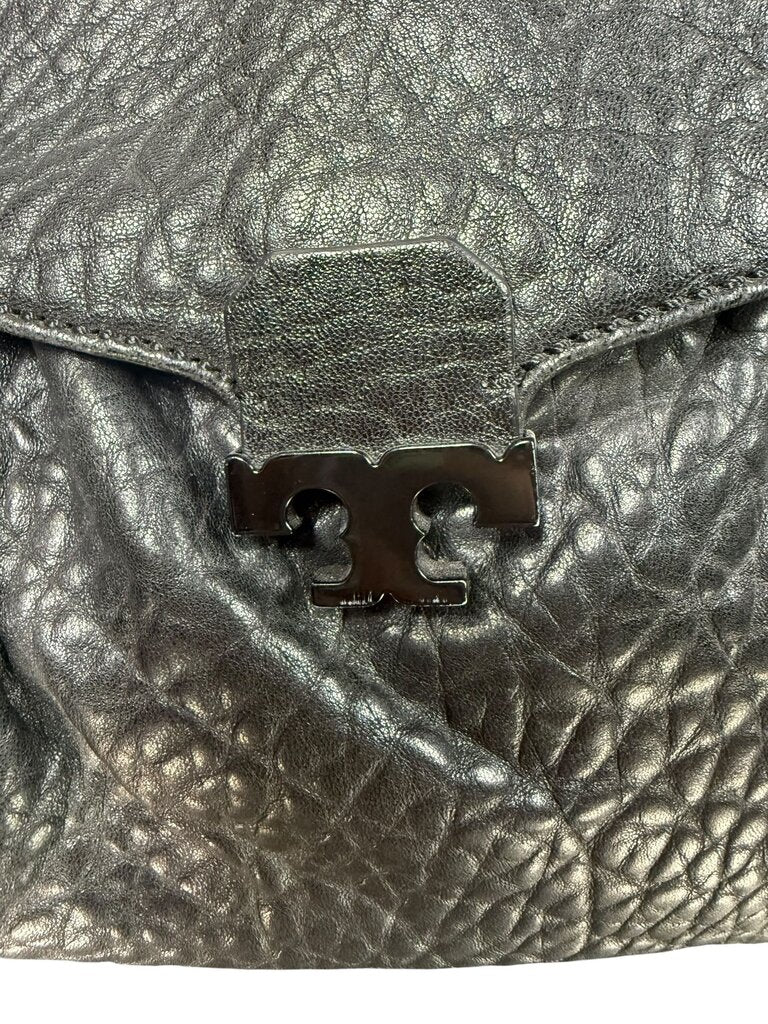 TORY BURCH PEBBLE LEATHER HOBO BAG