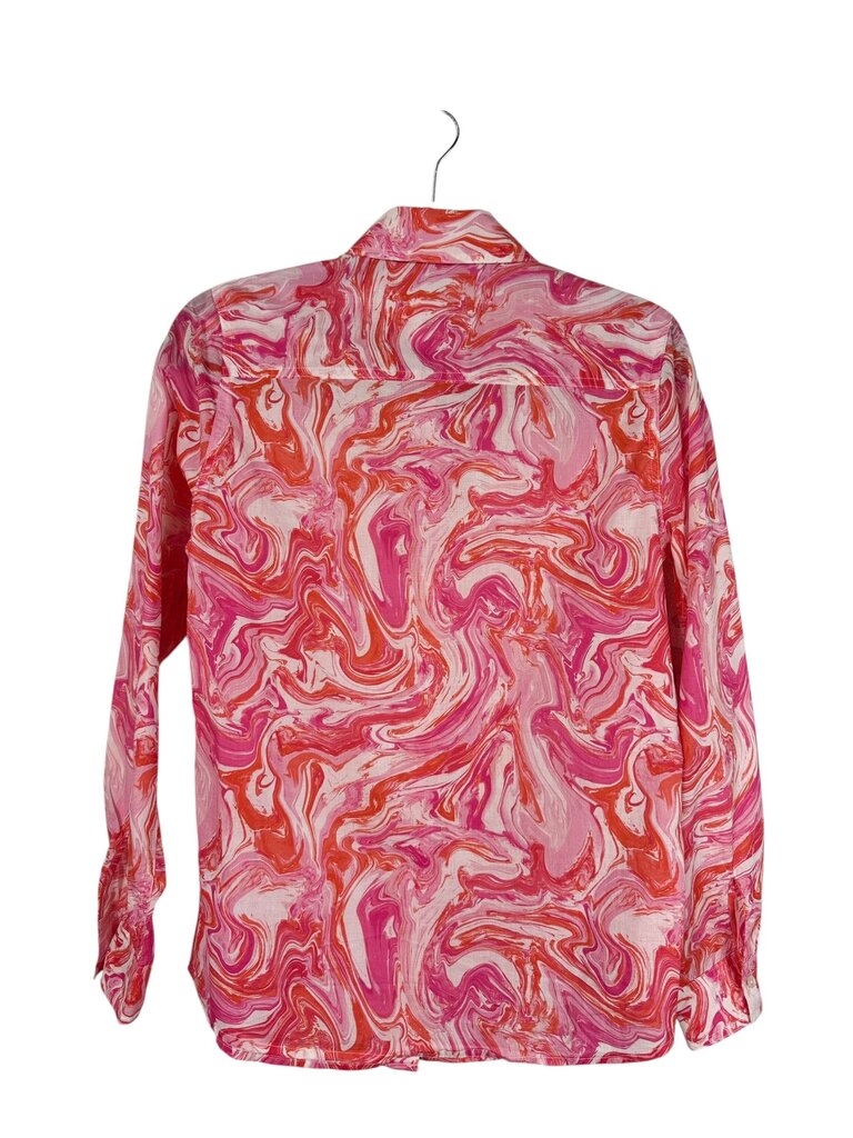 J.MCLAUGHLIN MARBLE PRINT BUTTON DOWN