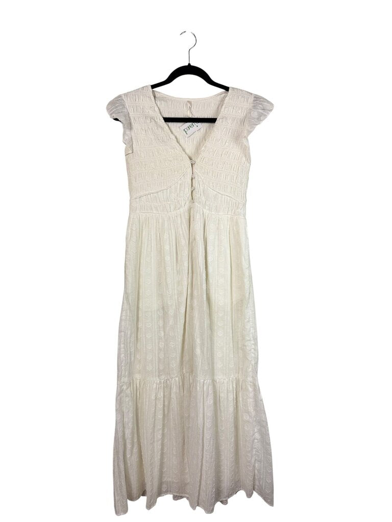 ANTHRPOLOGIE BUTTON MIDI DRESS