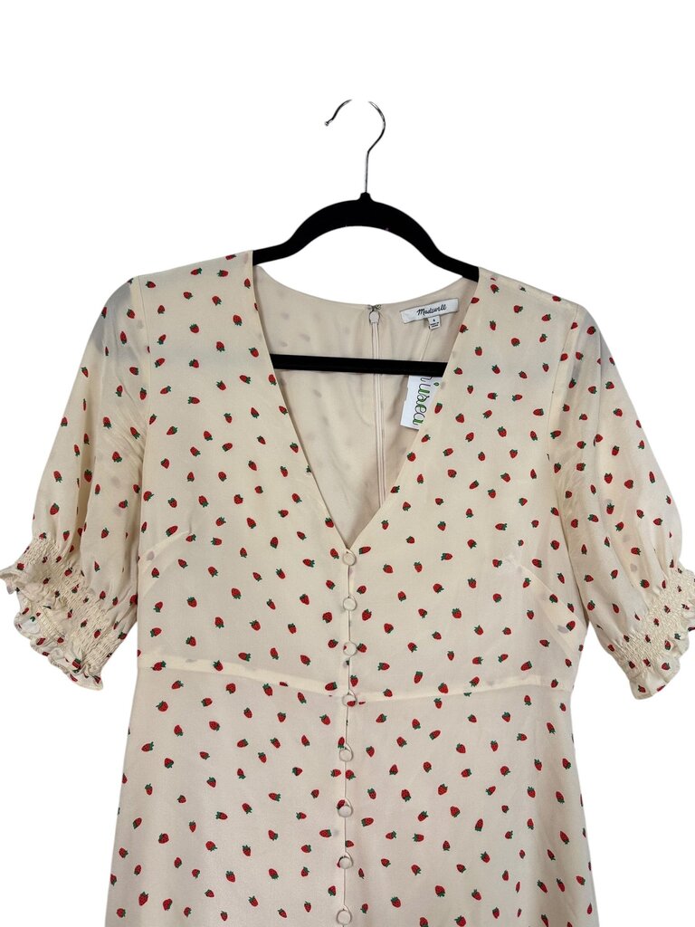 MADEWELL STRAWBERRY PRINT DRESS