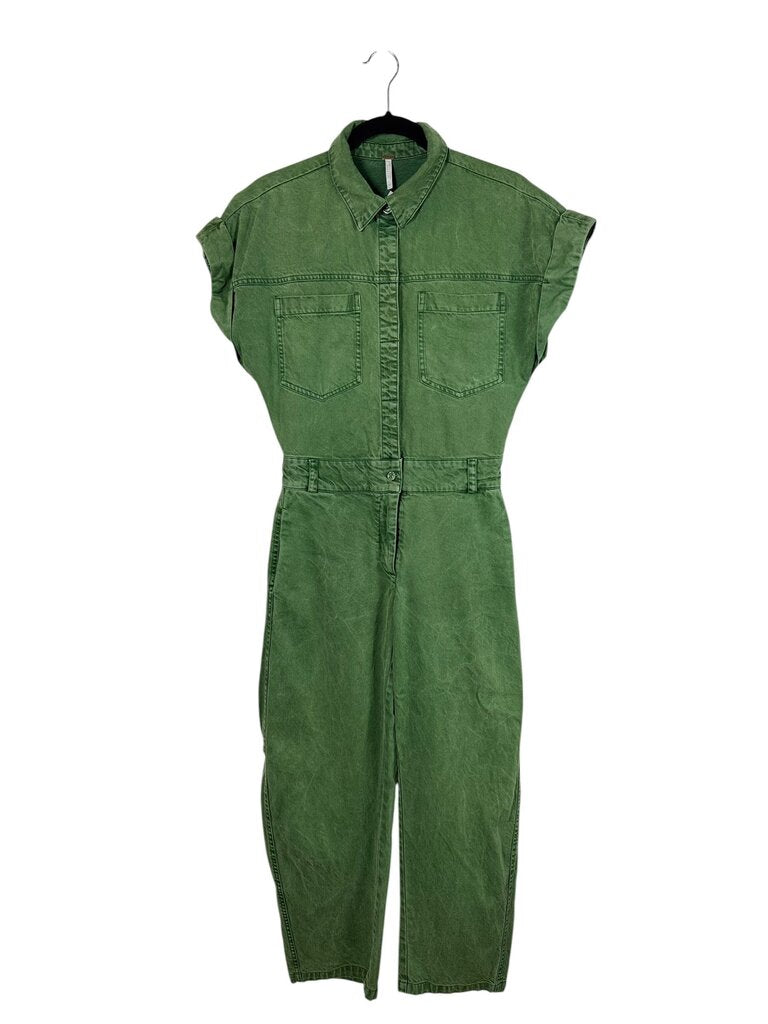 YOUNG, FABULOUS AND BROKE DENIM JUMPSUIT