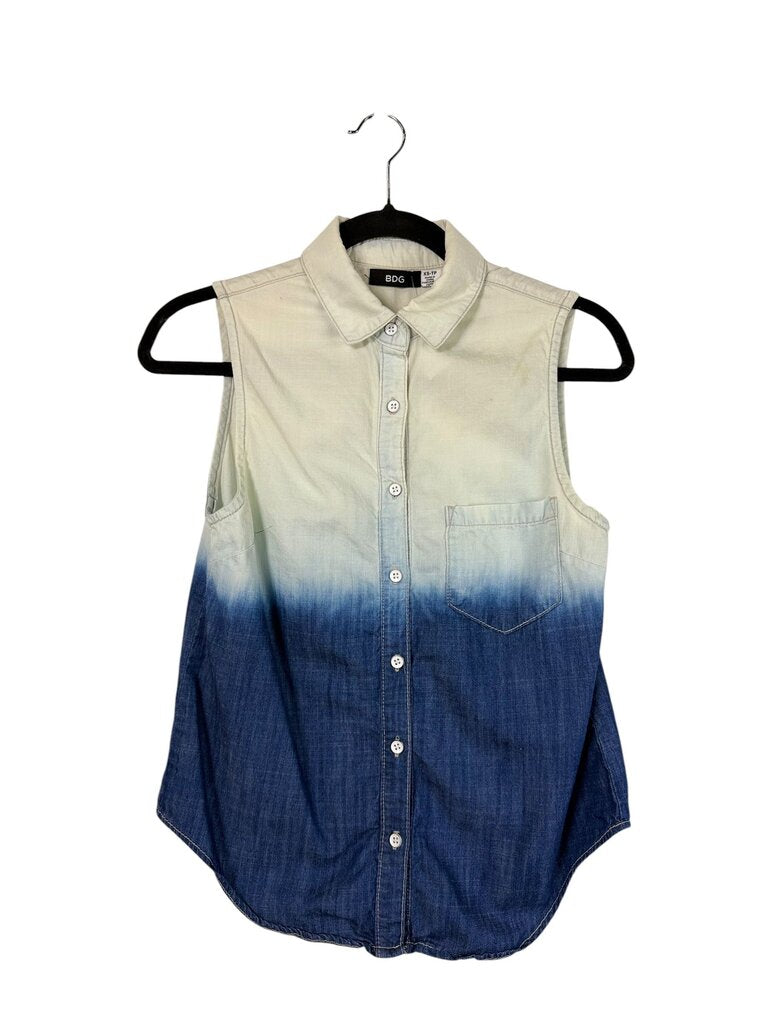 BDG OMBRE DENIM BLOUSE