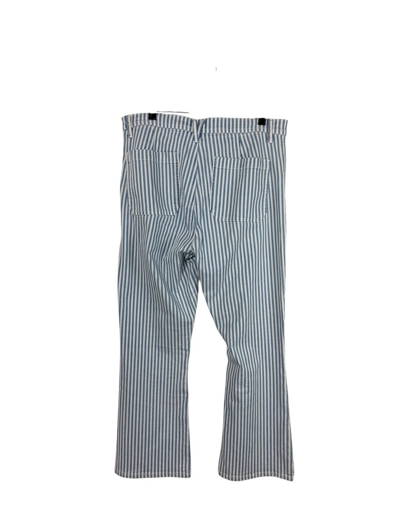 LOFT STRIPED BUTTON FLY PANTS