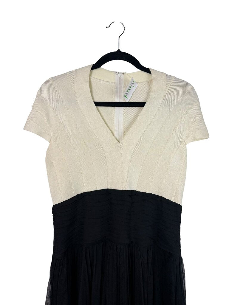 TADASHI SHOJI CHIFFON BANDAGE GOWN