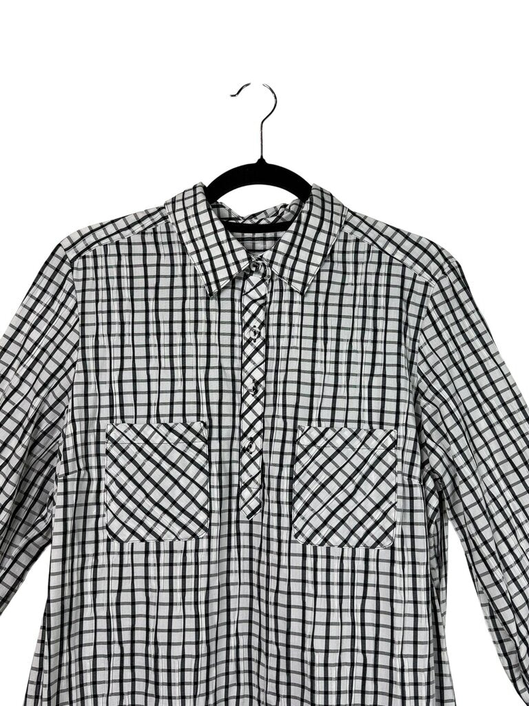 FOXCROFT PLAID SHIRT DRESS
