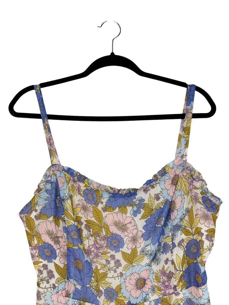 LUSH FLORAL CHIFFON DRESS