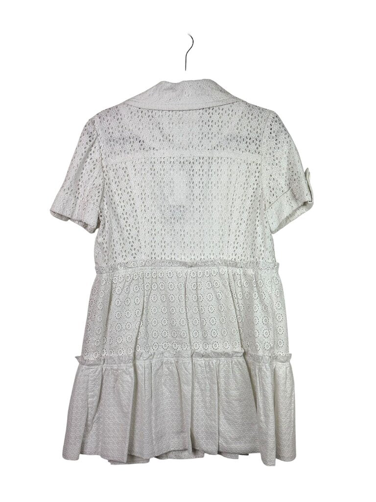 KENSIE BUTTON EYELET JACKET