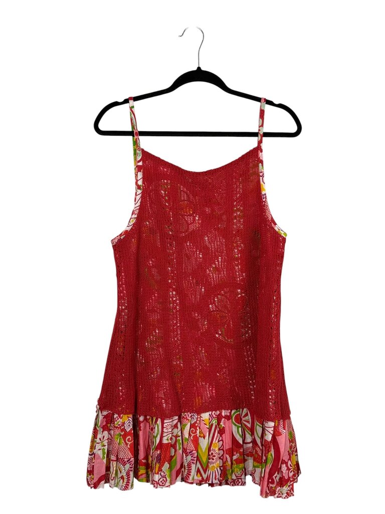 FREE PEOPLE FLORAL KNIT TUNIC
