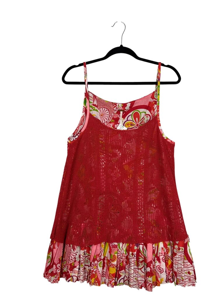 FREE PEOPLE FLORAL KNIT TUNIC