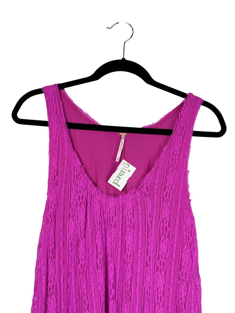 FREE PEOPLE LACE OVERLAY DRESS