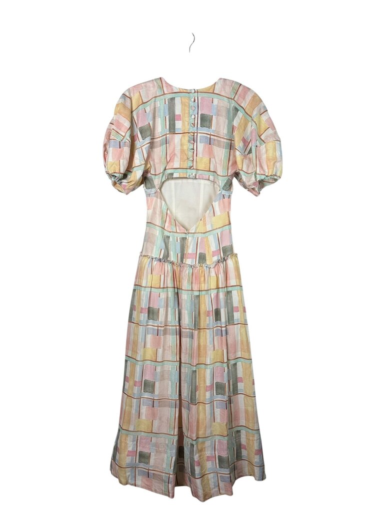AJI. CORSET STYLE MIDI DRESS