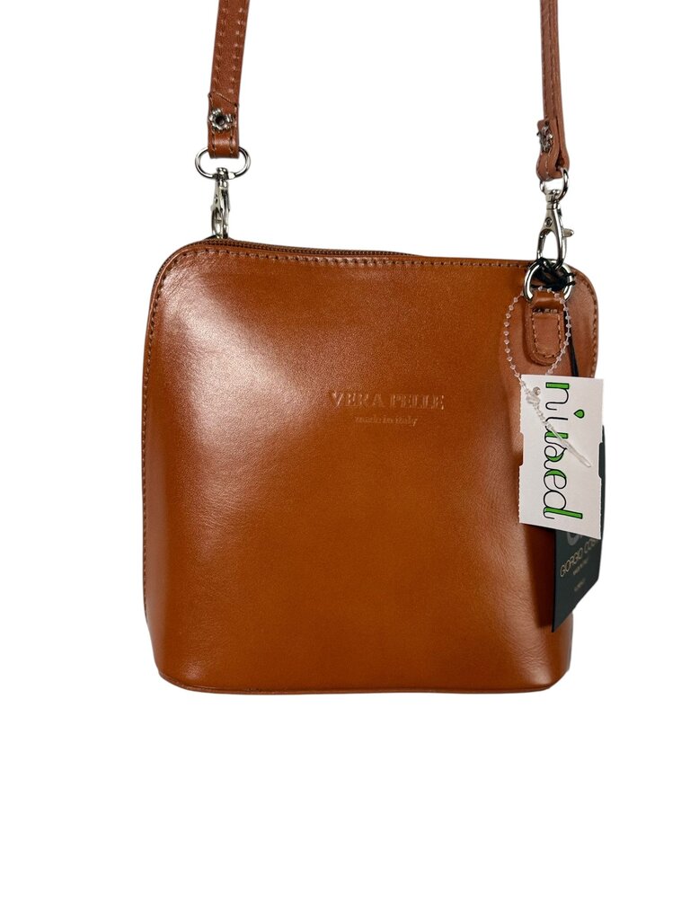 GIORGIO COSTA LEATHER ZIP CROSSBODY