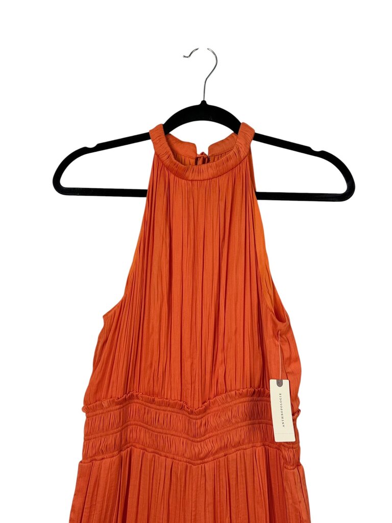 ANTHROPOLOGIE SATIN CRINKLE JUMPSUIT