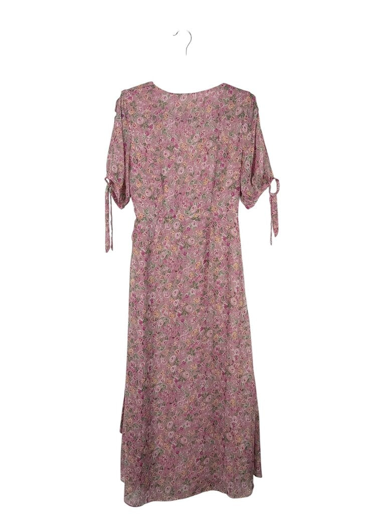 FLORET STUDIO FLORAL MIDI DRESS