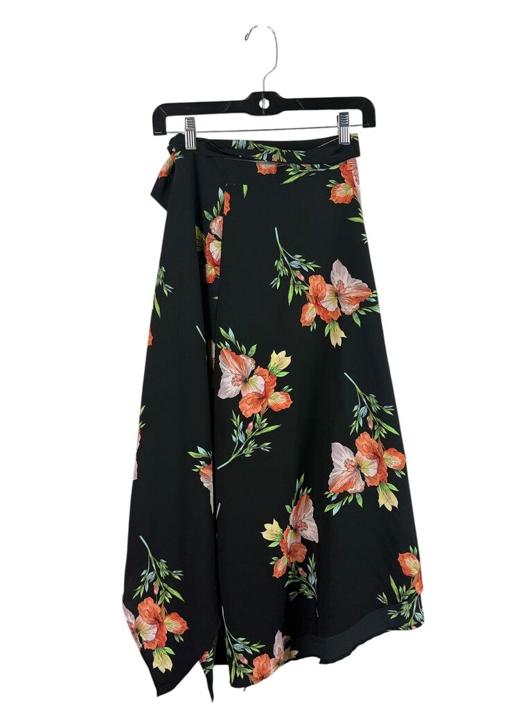 TOPSHOP FLORAL MIDI SKIRT