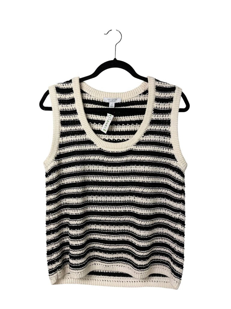 ANN TAYLOR STRIPED KNIT SWEATER
