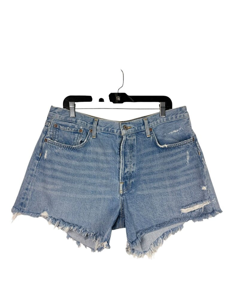 AGOLDE DENIM CUT OFF SHORTS