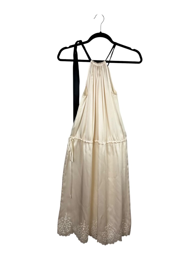 BCBG MAXAZRIA SILK EYELET DRESS