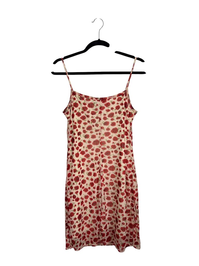 MY MICHELLE RED ROSE MESH DRESS
