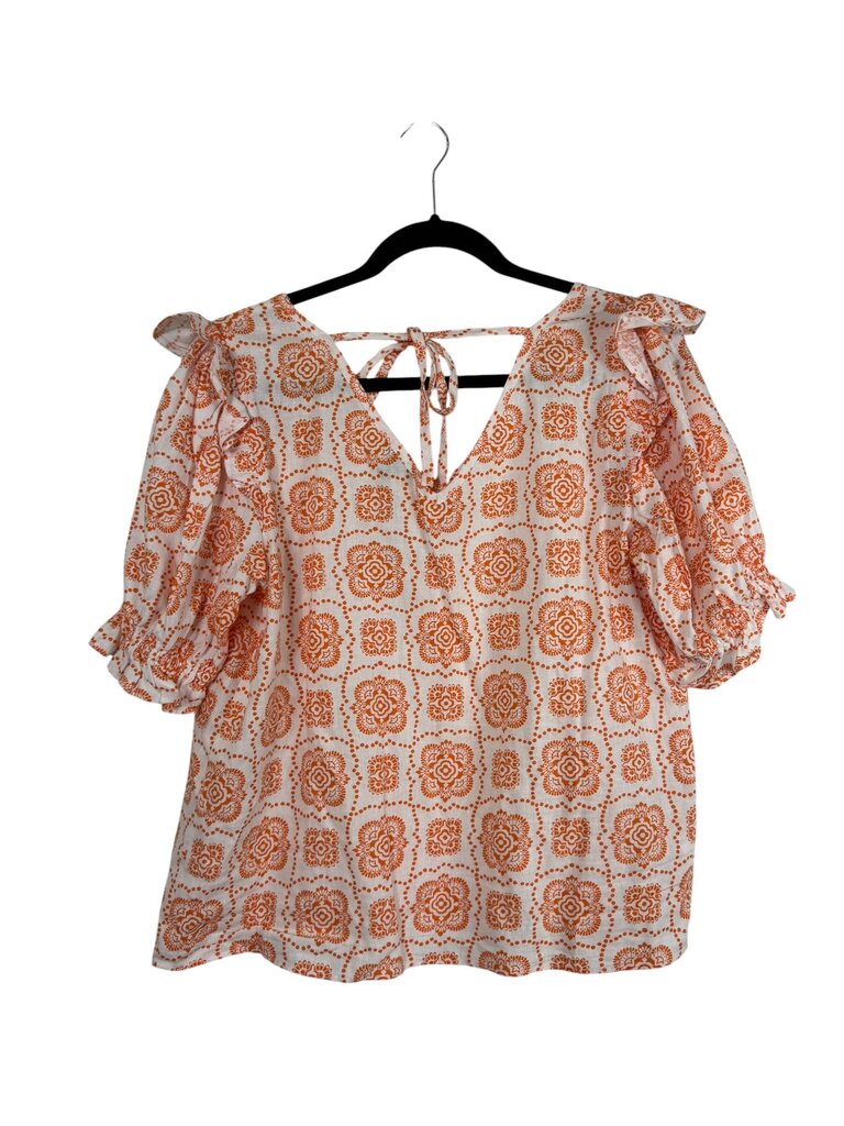 ANN TAYLOR LINEN BLEND BLOUSE