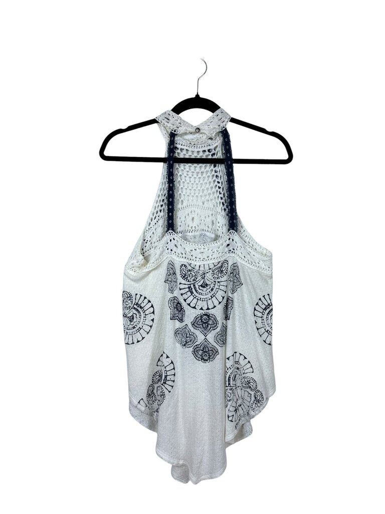 FREE PEOPLE FLOWY CROCHET TANK