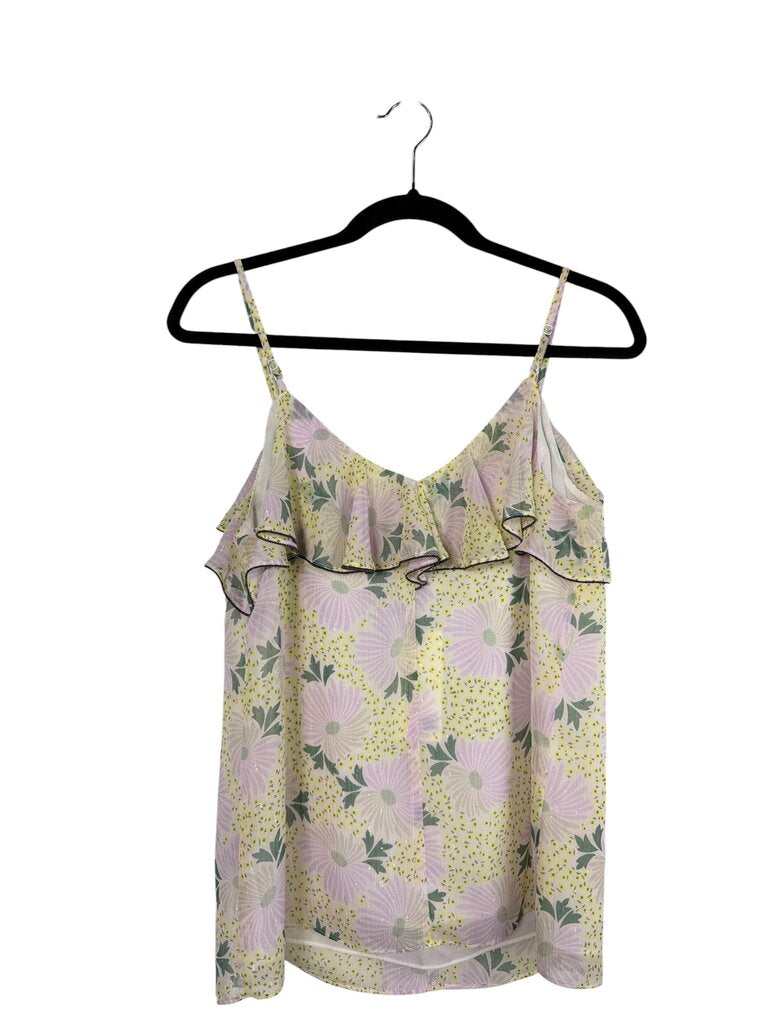 TED BAKER FLORAL RUFFLE TANK
