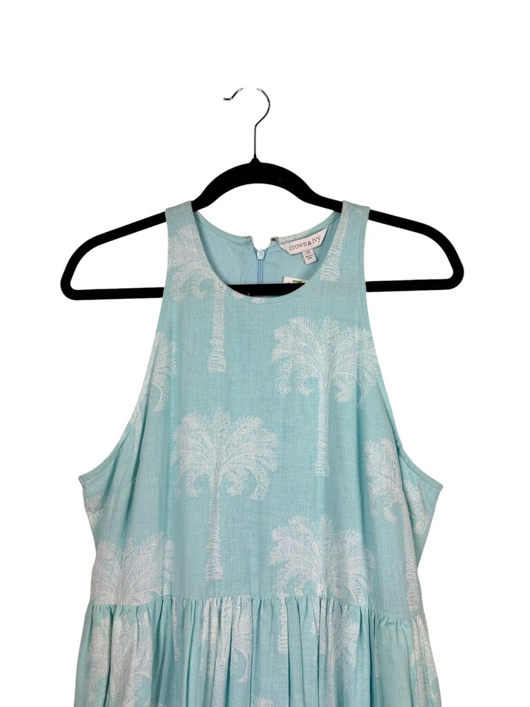 CROWN & IVY PALM TREE PRINT DRESS