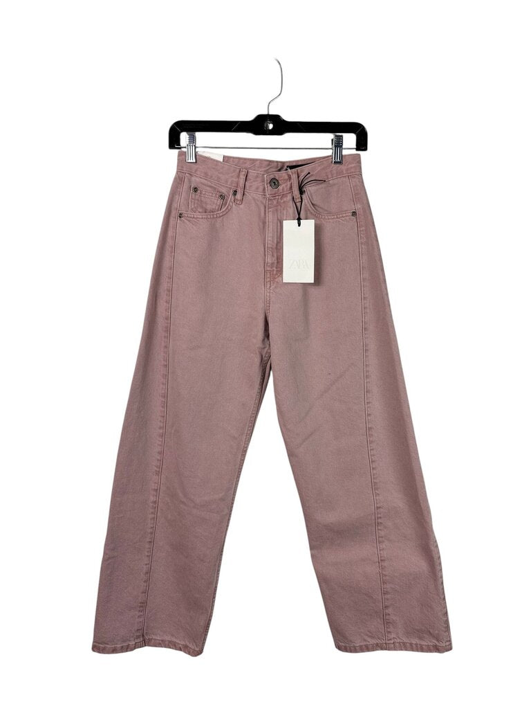 ZARA ANKLE STRAIGHT RELAXED JEANS