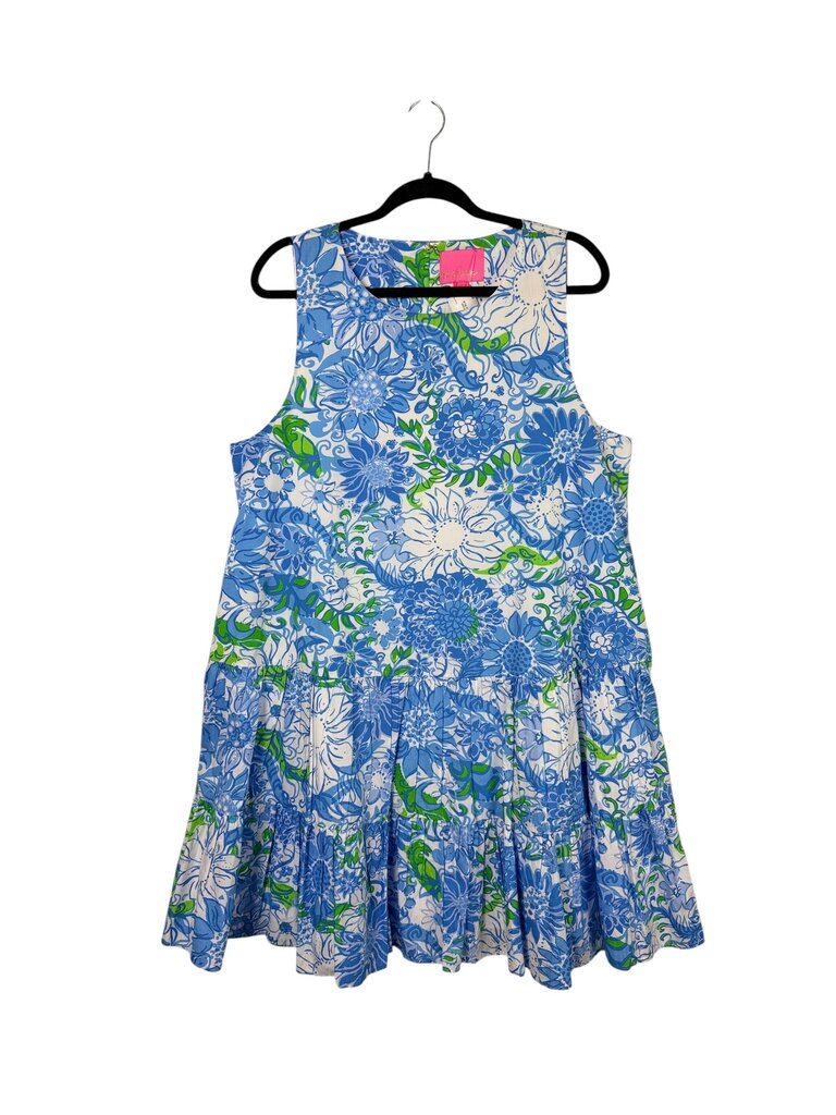 LILLY PULITZER DROP WAIST FLORAL DRESS