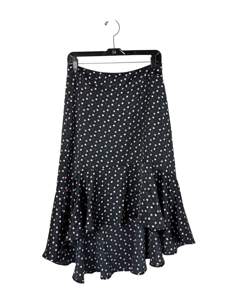 OTG HIGH LOW RUFFLE POLKA DOT SKIRT