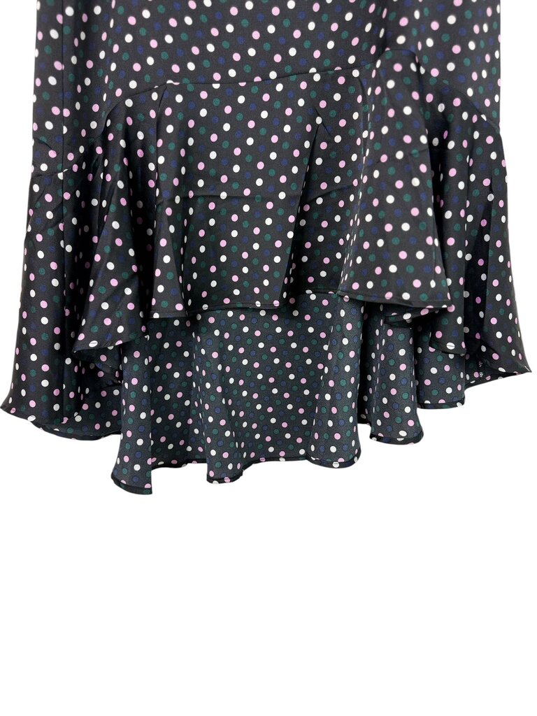 OTG HIGH LOW RUFFLE POLKA DOT SKIRT