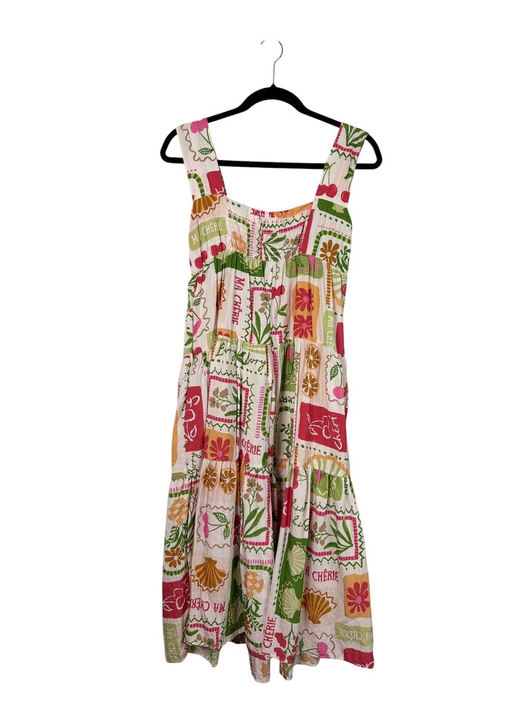 JADE BY JANE PATCHWORK PRINT MAXI DRESS
