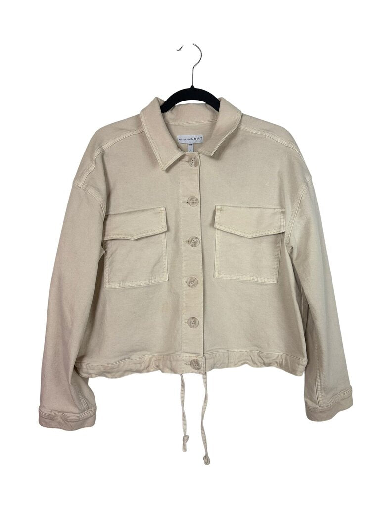LOFT DENIM BUTTON JACKET