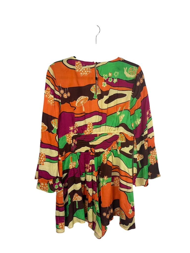 URBAN OUTFITTERS MUSHROOM PRINT ROMPER