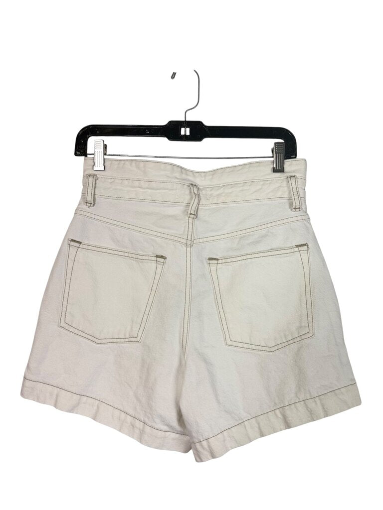 ABERCROMBIE & FITCH NATURAL RISE BUTTON SHORTS