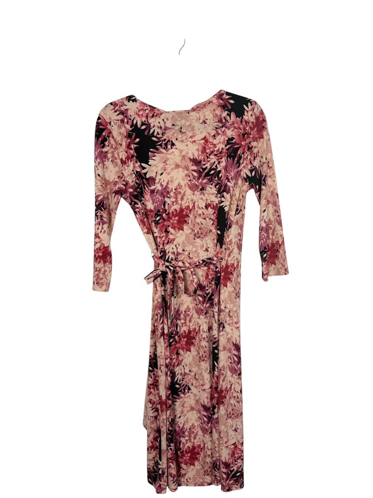 BCBG MAXAZRIA FLORAL WRAP DRESS