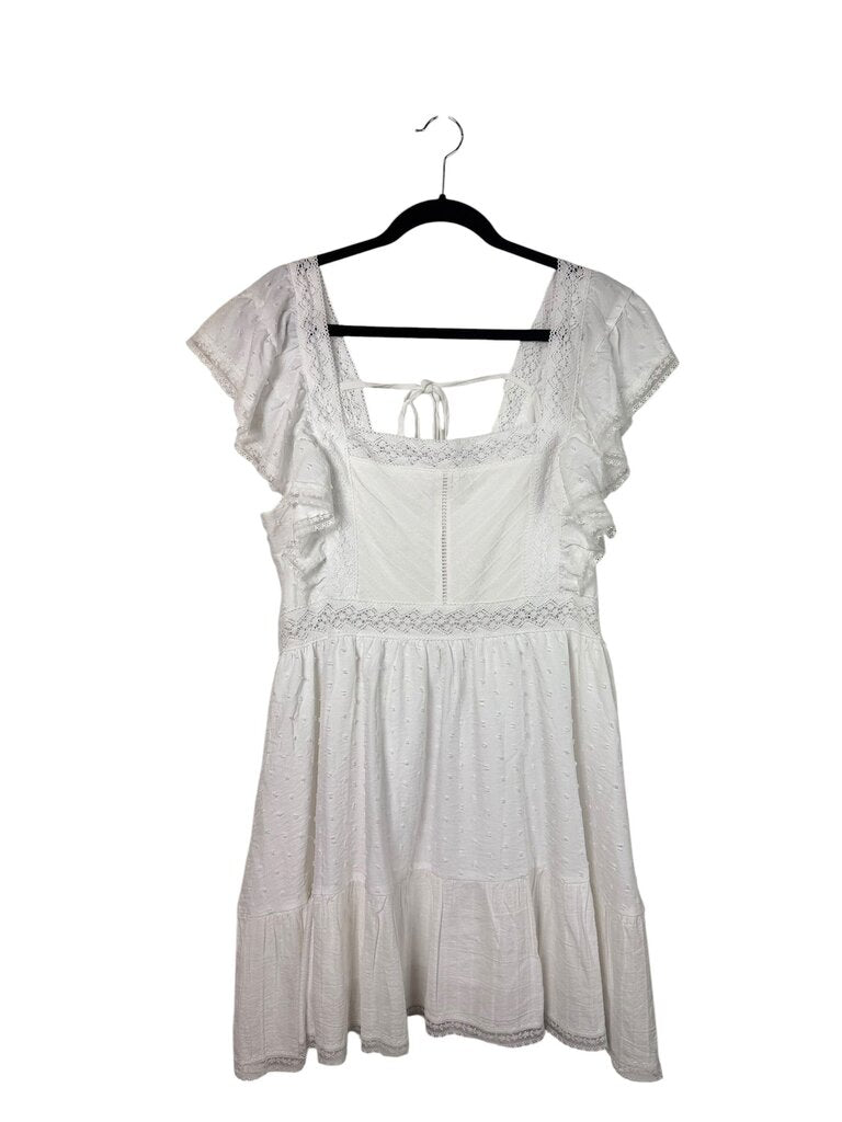 FRANCESCA'S TIERED EYELET DRESS