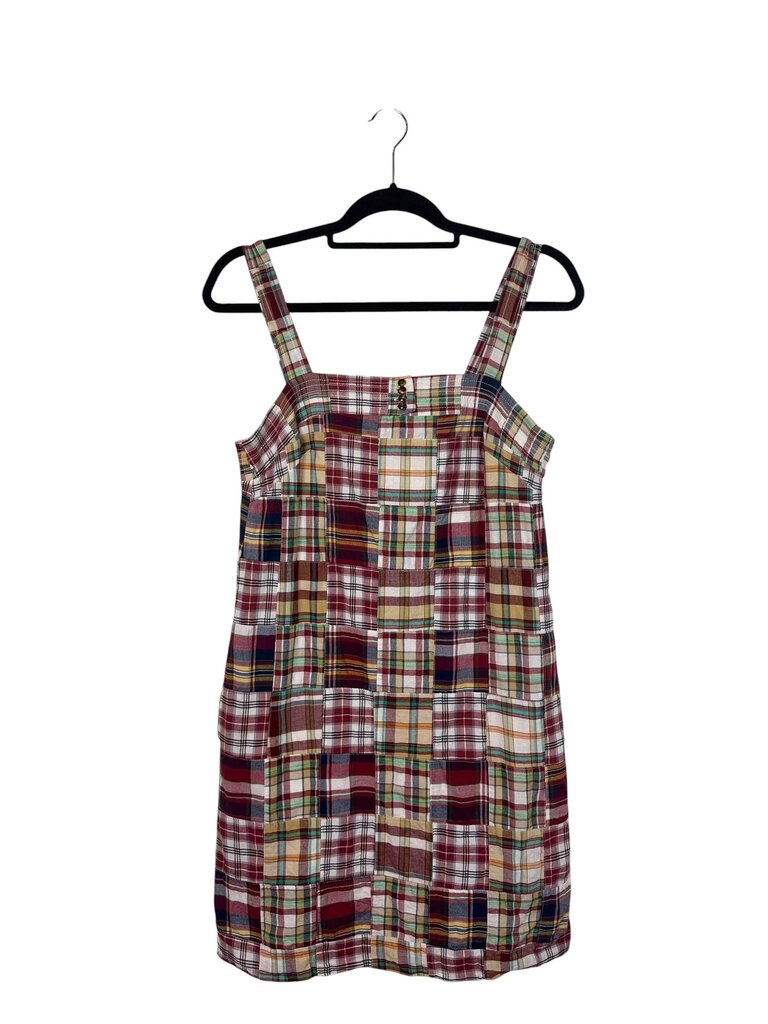 J.CREW MADRA PLAID SHIFT DRESS